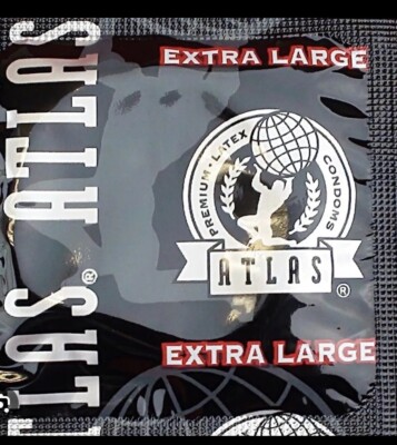 Atlas (XL) Silky Smooth Premium Latex Lubricated Bulk Condoms 30 pack
