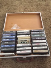 Lot Of 24 Variety  Music Cassettes With Case