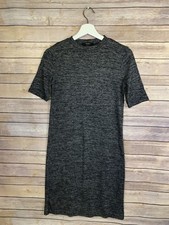 Forever 21 Small Sweater Dress Lightweight Short Sleeve Space Dyed Crewneck 