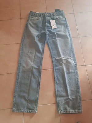 Jeans délavé Neuf Zara Taille 38 - Photo 1/4