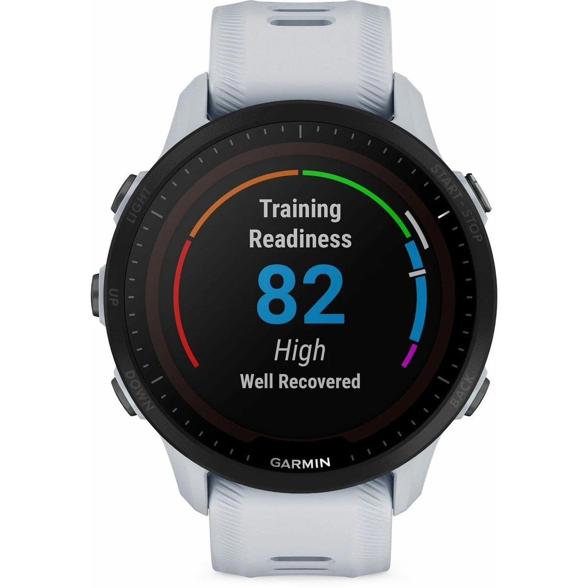 Montre de course homme Garmin Forerunner 955 Solar HRM avec GPS Blanche