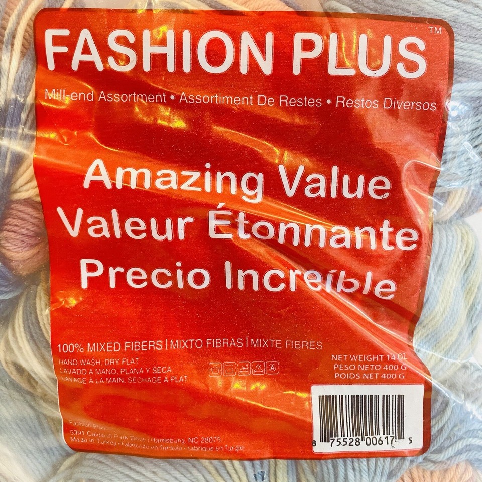 NEW Fashion Plus Mill Ends Pack By Spotlight Yarn Multicoloured Blue 400g eBay