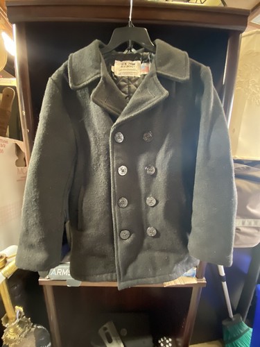 Schott NYC US 740N Wool Pea Coat Jacket 
