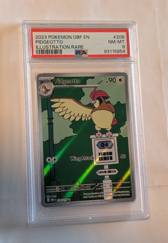 Pidgeotto graded PSA 8 for sale on eBay