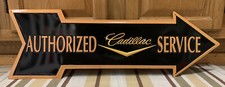 Cadillac Service Arrow Metal Sign Garage Vintage Style Wall Decor Tools Oil Gas Cadillac Service Arrow Metal Sign Garage Vintage Style Wall Decor Tools Oil Gas