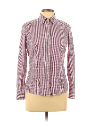 Boden Women Pink Long Sleeve Button 
