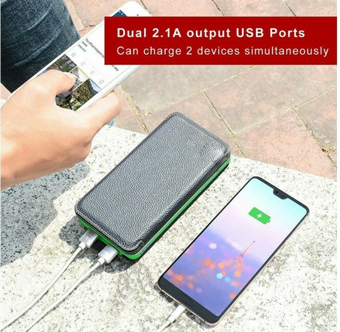 Solar Power Power Bank Kmart Solar Charger 12000mAh,EREMOKI