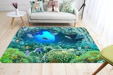 3D Seabed Creature NAO2028 Game Rug Mat Elegant Photo Carpet Mat Fay