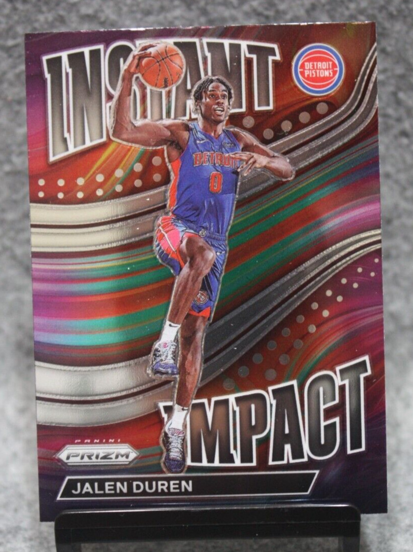 Jalen Duren 2022-23 Panini Prizm Instant Impact Insert #10 Pistons