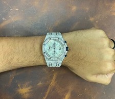 Audemars Piguet Royal Oak Offshore Steel Diamond Iced Out 42 mm Watch 25721ST 4