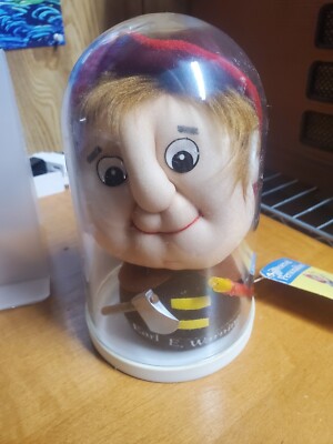 6'' RUSS FUNNY DOLL EARL E. WARNING PRESERVED PERSONALITIES FIREMAN FIREFIGHTER