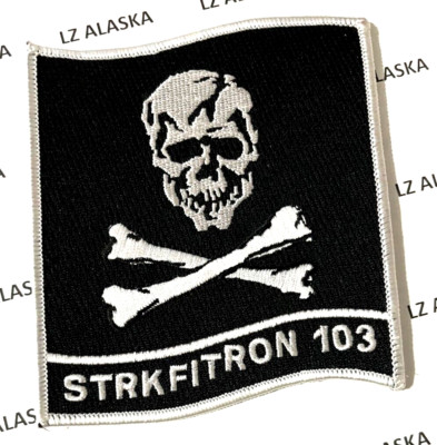 US NAVY STRIKE FIGHTER SQUADRON 103 (VFA-103) JOLLY ROGERS F-18 4'' PATCH N10