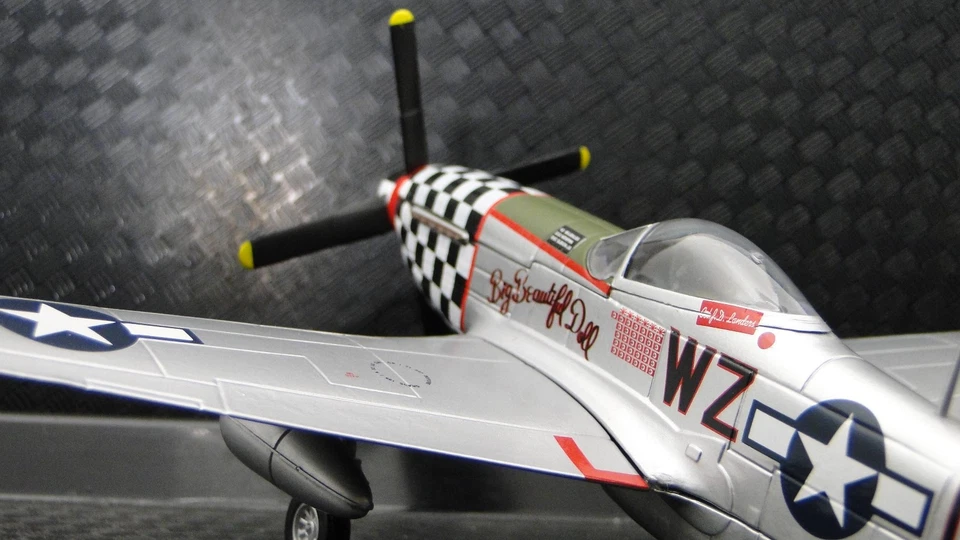 WW2 Plane Metal Model Airplane p AirForce Fighter Aircraft 1 32 b 48 51 f4 17 72 - Image 4 of 4