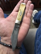 RARE VINTAGE KA-BAR KABAR USA 1190 BONE HUGE JACK KNIFE KNIVES UTILITY SURVIVAL