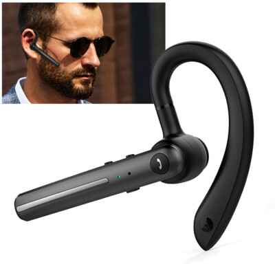 Bluetooth Headset Wireless Earpiece Hands-free Call Earphones for Trucker Driver