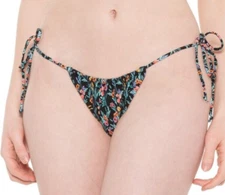 BODY GLOVE Floral KALEA Hi-Rise Swimsuit String Bikini Bottom Medium MD NEW nwt