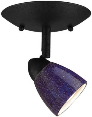 Cal Lighting SL-954-1-BS/MWH Spot Light w/ Mesh White Shades, Brush Steel Finish
