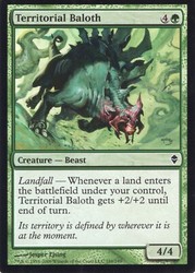 Territorial Baloth Foil Zendikar #188/249