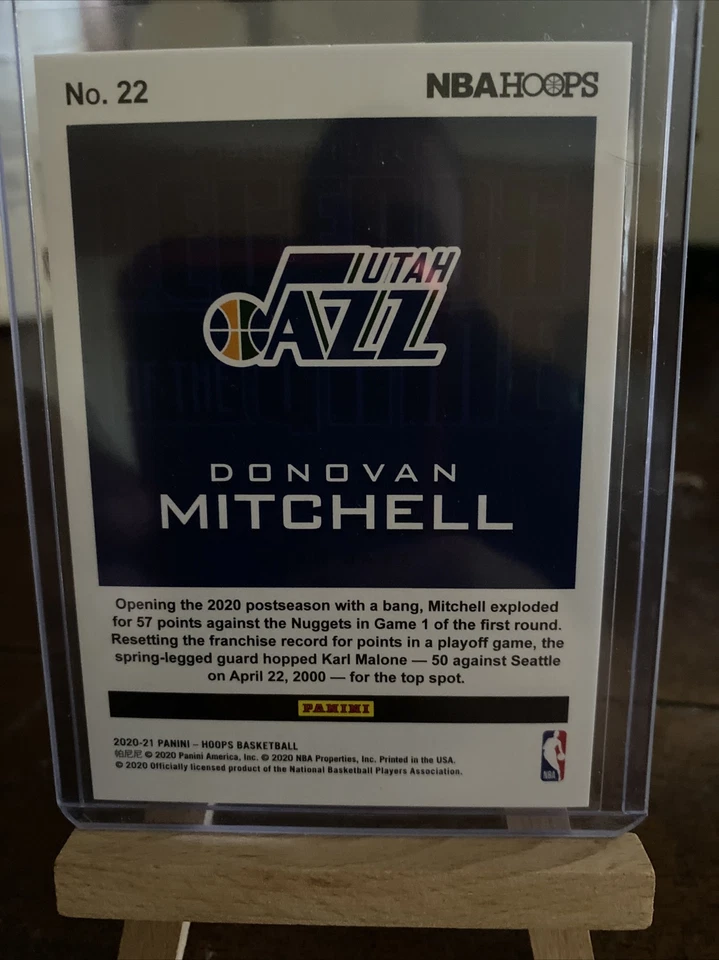 2020-21 Hoops Donovan Mitchell Future Legends Of The Game SP 168/999 - Image 2 of 2