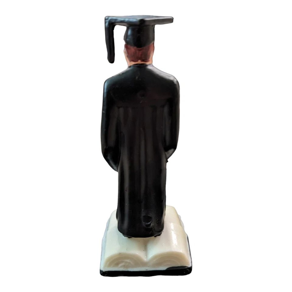 ВИНТАЖНЫЙ ПЛАСТИКОВЫЙ ВЫПУСКНОЙ КЕПКА И ПЛАТЬЕ ТОРТ ТОППЕР ПОМЕЧЕН ГОНКОНГ 4,5» - Изображение 2 из 4