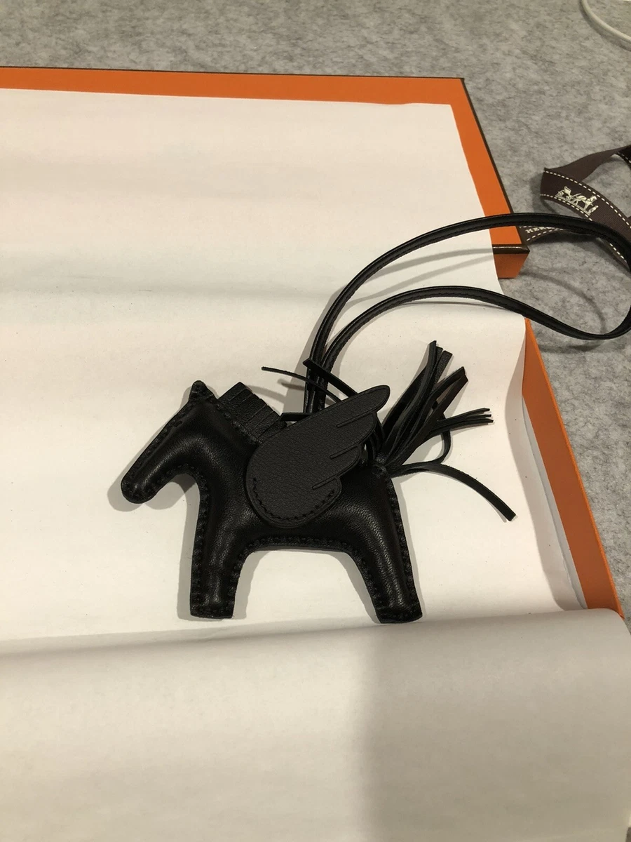 New Hermes Rodeo Pegase PM SO BLACK Bag Charm 