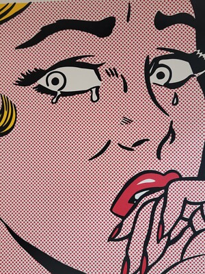 特別額装品/Crying Girl、 1963（ロイ リキテンスタイン） Amazon.co.jp: ポスター ロイ リキテンスタイン Crying Girl