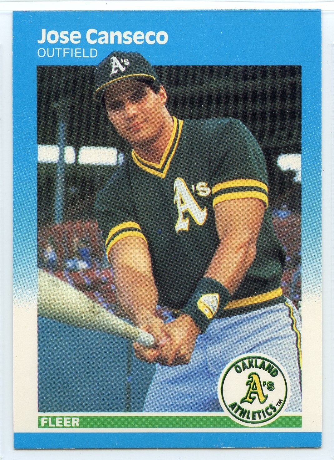 1987 Fleer Baseball - #389 - Jose Canseco - Oakland A's
