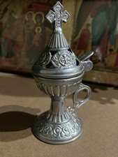 Home Censer Incense Burner Orthodox Christian (Silver colour)