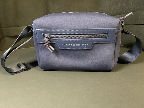 Tommy Hilfiger  Navy Neoprene Camera Or Toiletry Bag Adjustable  Crossbody Strap