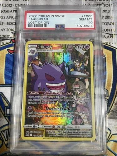 Pokémon TCG Gengar Lost Origin Trainer Gallery TG06/TG30 Psa 10
