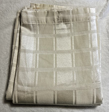 Creative Bath Ivory Shower Curtain 67 x 68 Inches Geometric Box Lattice Pattern