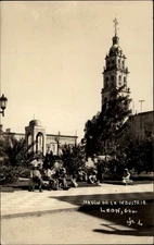 RPPC Garden of Industry Leon Guanajuato vintage postcard u767