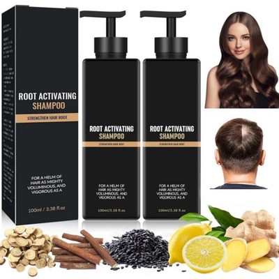 2pcs Shampoo, Root Activator Shampoo,Natural Hair Regrōwth Shampoos