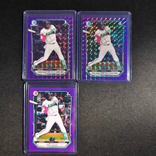 🍎PG 2026 BOWMAN CHROME PROSPECT 1ST PURPLE GEO & BORDER /250 LUIS ARANA LOT3