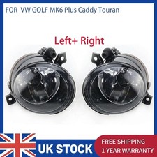 Fit VW GOLF MK6 Plus Caddy Touran 2x Front Bumper Fog Light w/ Bulb Driving Lamp