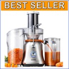 BPA-Free Juicer with Titanium Blades & 3.4" Wide Chute for Quick Extraction