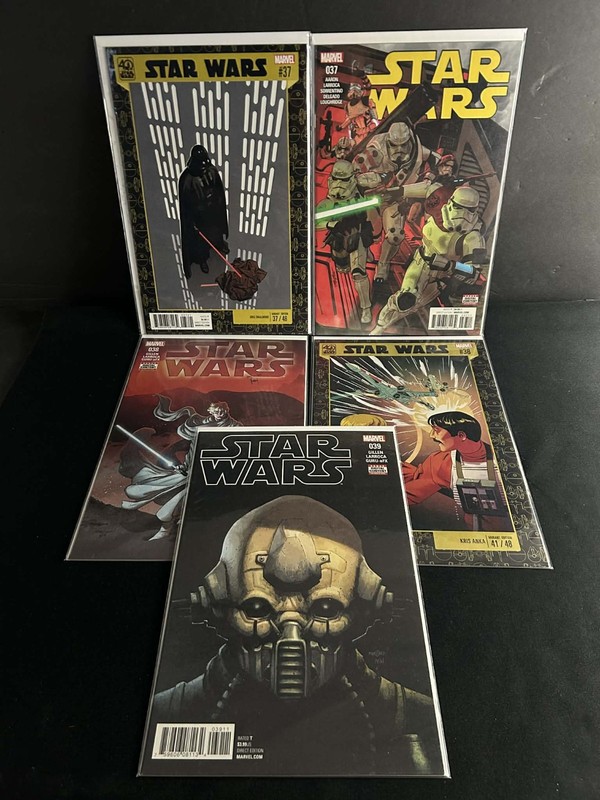 Star Wars #37, 37 40TH, 38, 38 40th, 39 NM/NM+ VARIANT MARVEL COMIC BOOK LOT