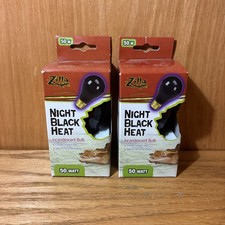Zilla Incandescent Bulbs Night Black 1ea/50 W 2 Pack 5C 
