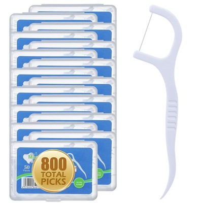 Aussumy 800 Count Dental Floss Picks   50 (Pack of 16), 800count