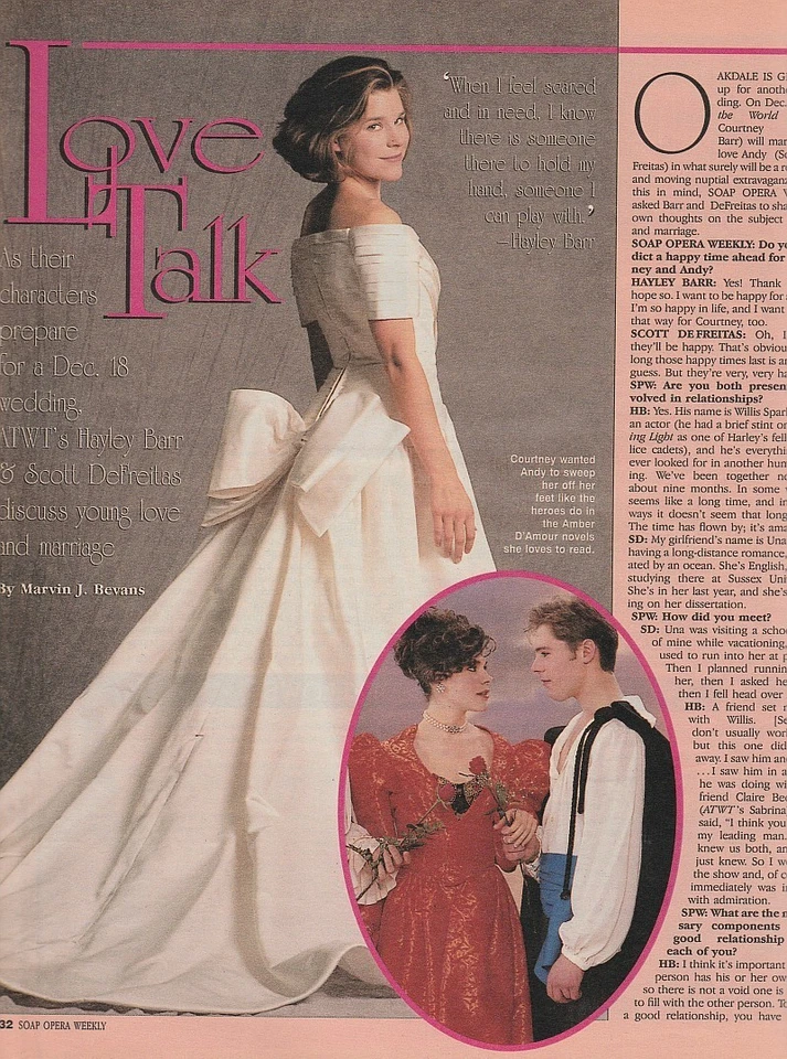 Soap Opera Weekly Dec 22, 1992 WALLY KURTH-CRYSTAL CARSON-PAUL SATTERFIELD-GH - Image 3 of 4