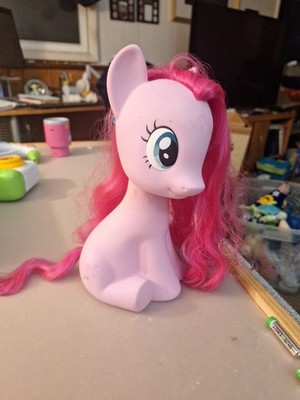 My Little Pony Pinkie Pie Styling Pony Figure 10'' Tall Pink Pony Sitting 2014