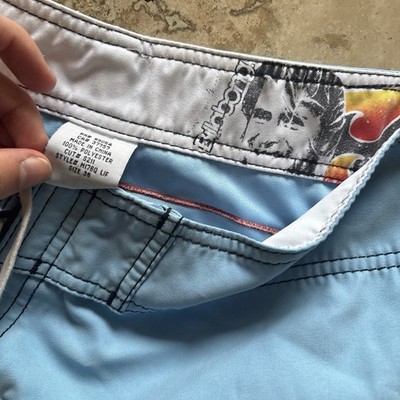 Billabong Vintage Swim Trunks Board Shorts Sz 36 Y2K 2000s Graphic