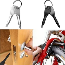 4Pcs Key Ring Screwdriver EDC Tools Set Outdoor Pocket Mini Tool with Keychains