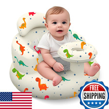 Inflatable Baby Seat with Tray, Blow Up Infant Chair for Babies 3 Months