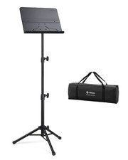Vekkia 70 - inch Metal Professional Portable Sheet Music Stand   Folding Adju...