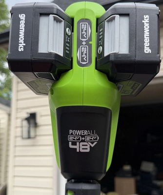 #ad Greenworks POWERALL 48V 24V24V Battery Power Snow Shovel 12 in Green Black $100.00