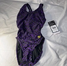 Speedo Women's Purple Camo One Piece Swimsuit Sz 20