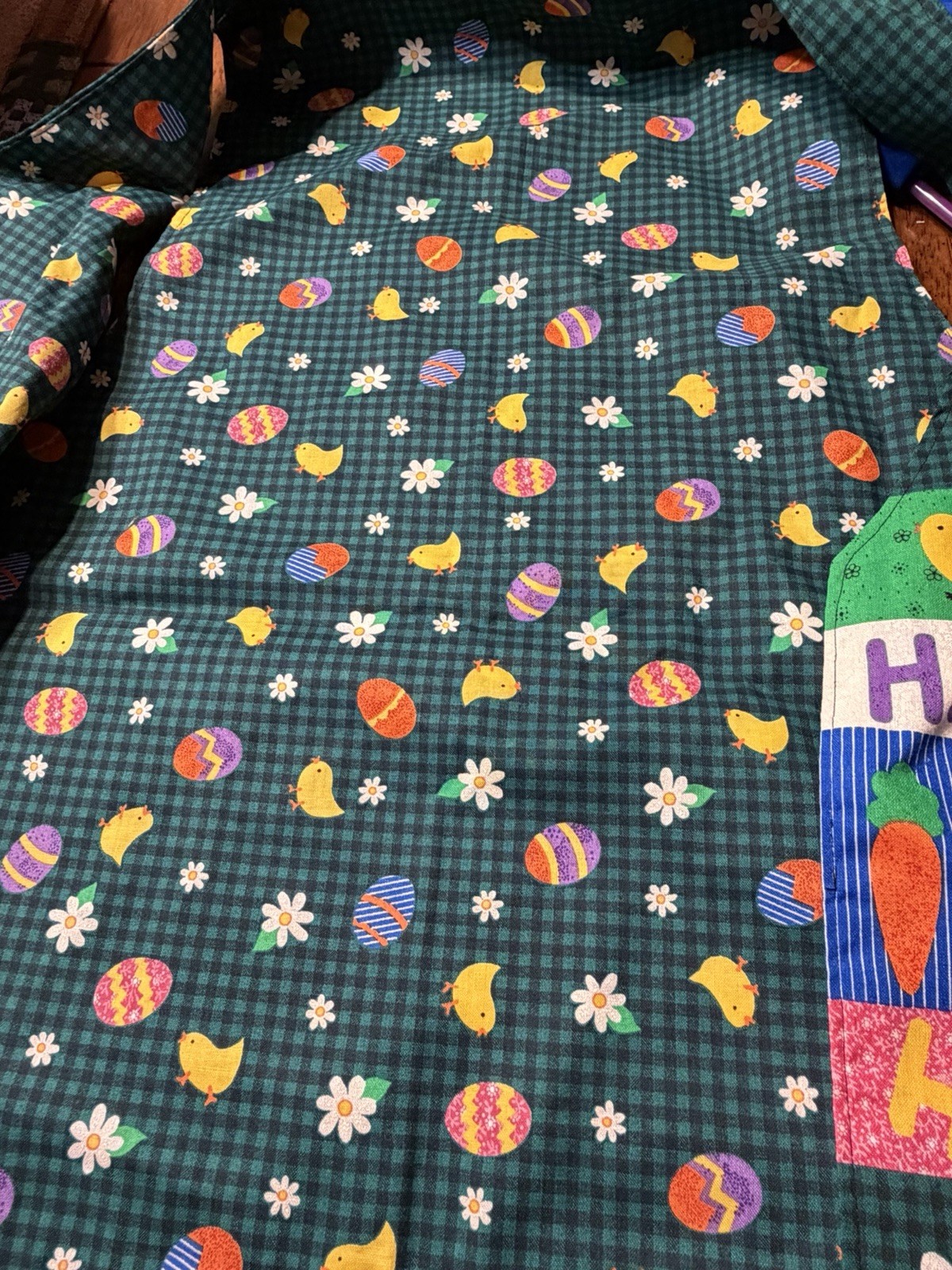 Homemade Spring/Easter Vest   Double Sided Size L… - image 6