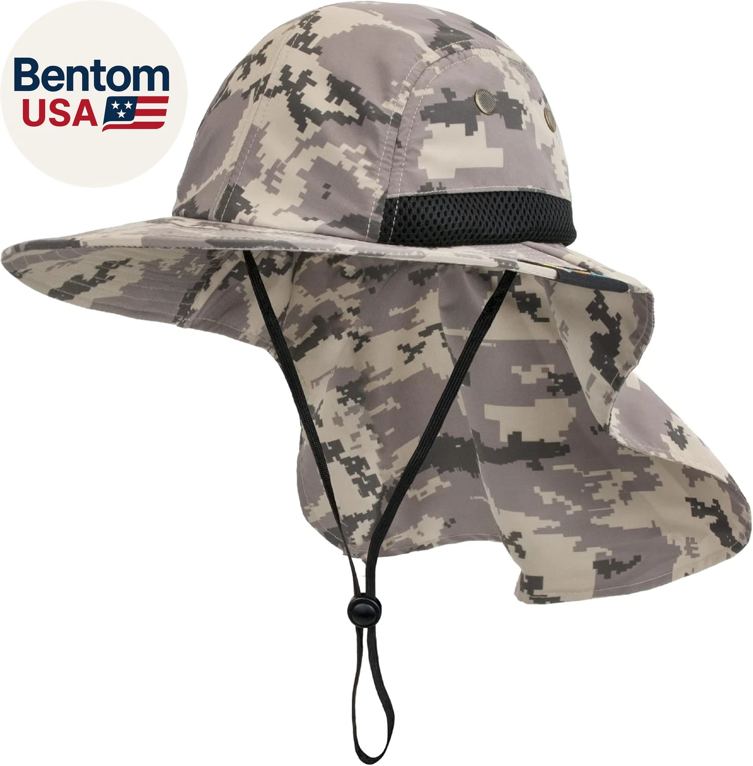 Sun Hat for Men, Wide Brim Fishing Hat Neck Flap Cover Men, Women, Hiking, Campi
