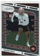 2024 Panini Absolute Renardo Green #159 San Francisco 49ers RC